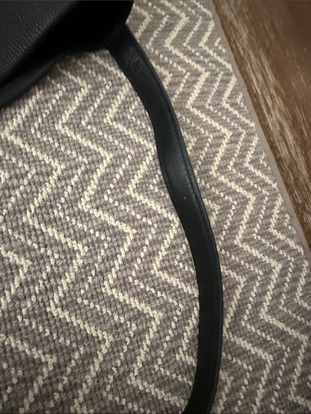 The Row Large NS Park Black Leather Tote - Picture 16 of 17
